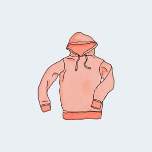 Hoodie red color