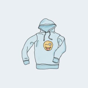 Hoodie with emoji